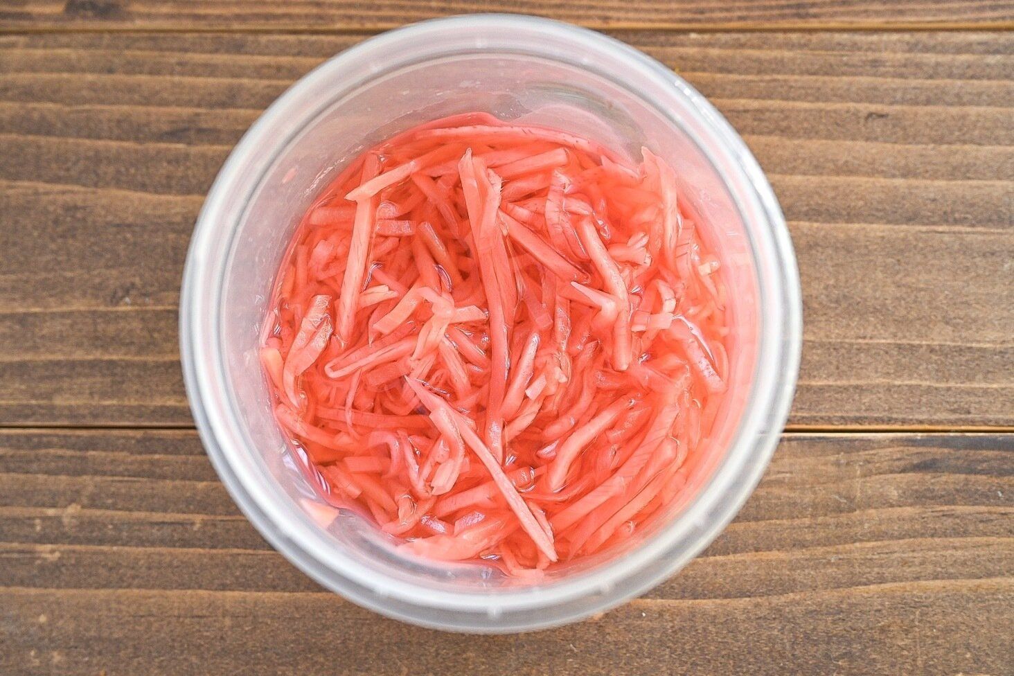 タッパーに入った紅しょうが