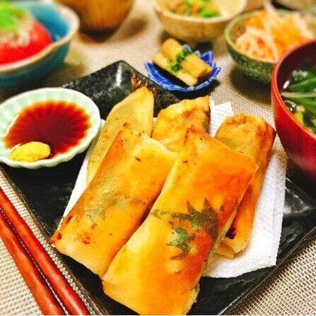 間違いない♡ササミ大葉梅チーズ春巻き