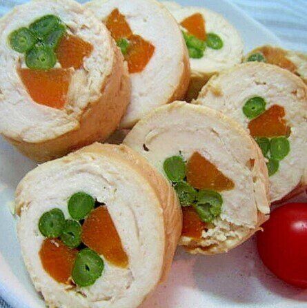 仕込み前日！彩りキレイ☆鶏肉のいんげん巻き