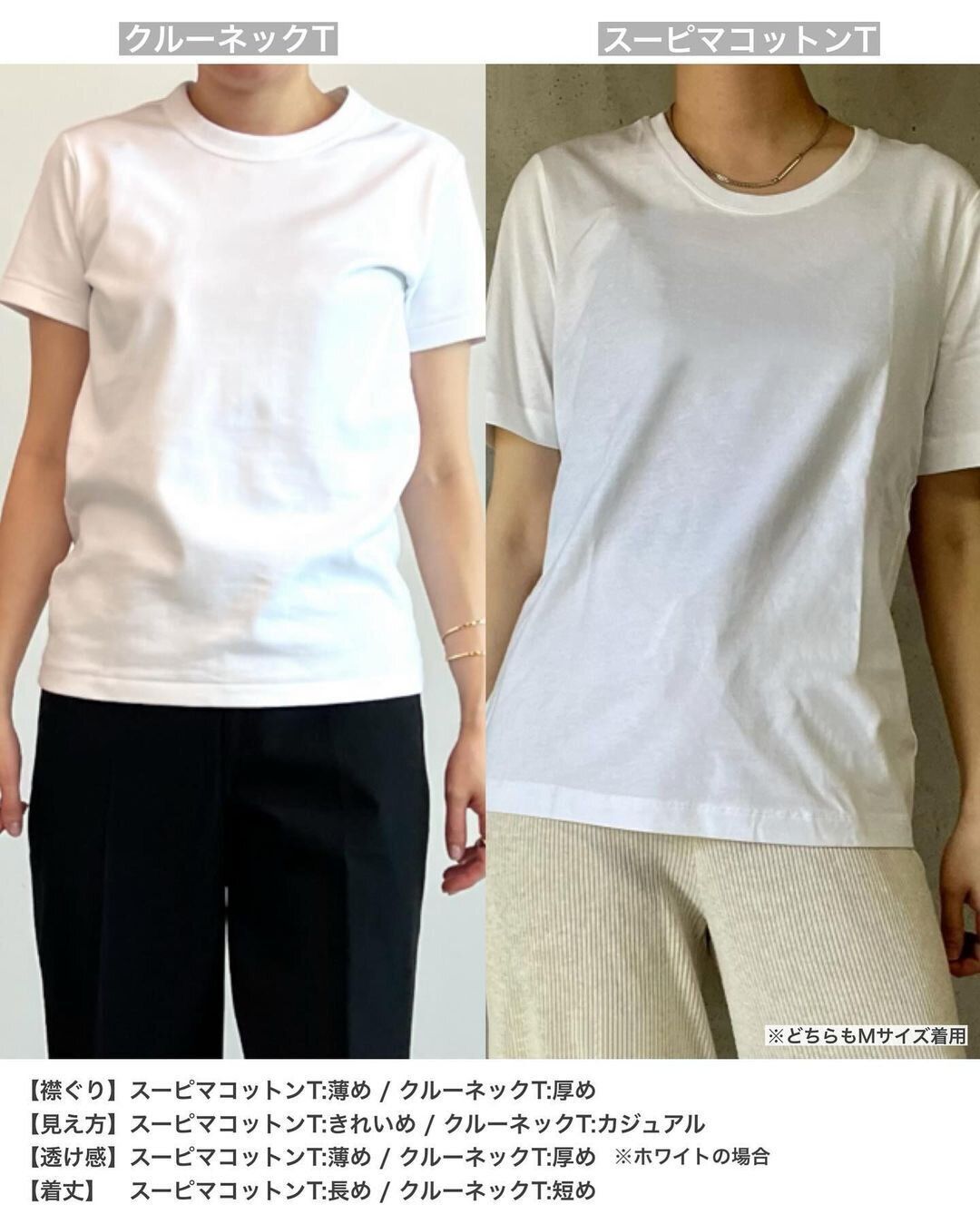 2024年【ユニクロ】徹底比較！あなたに似合う白Tシャツはコレ