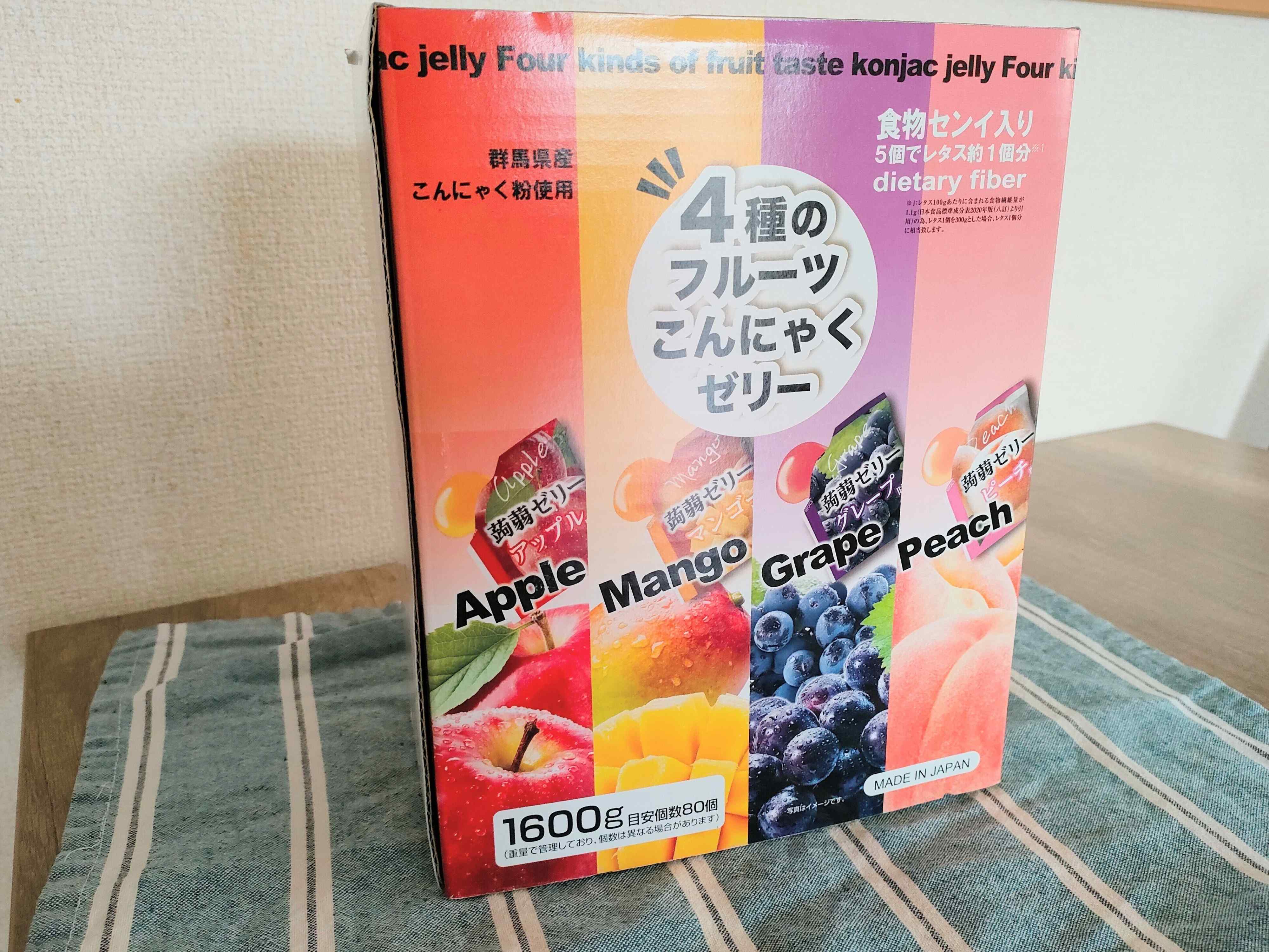 4種のフルーツこんにゃくゼリー