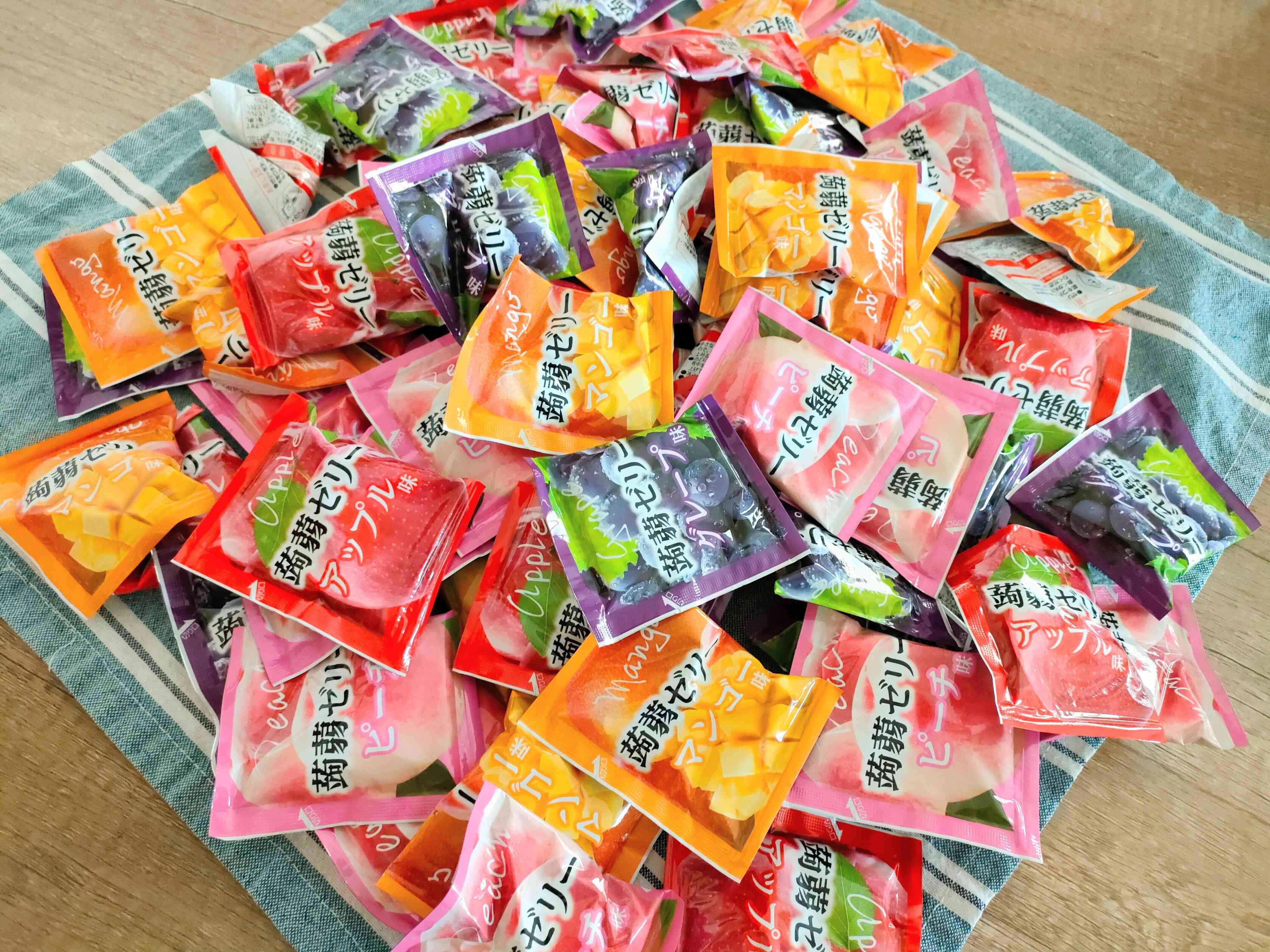 大量のこんにゃくゼリー