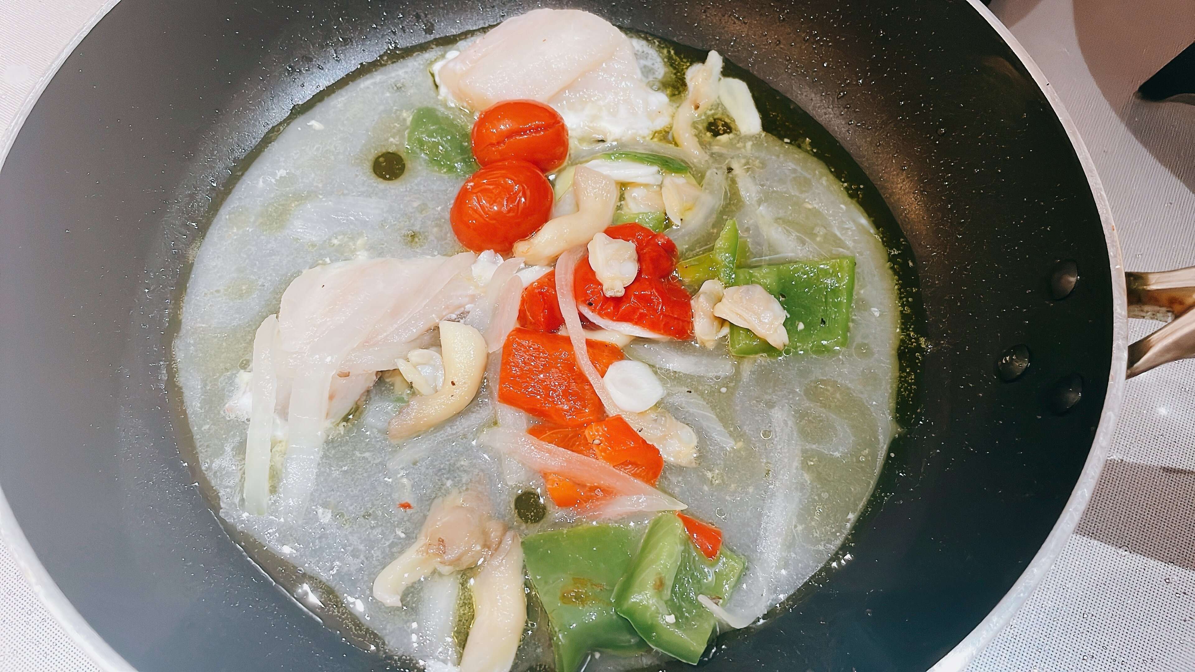 フライパンで調理