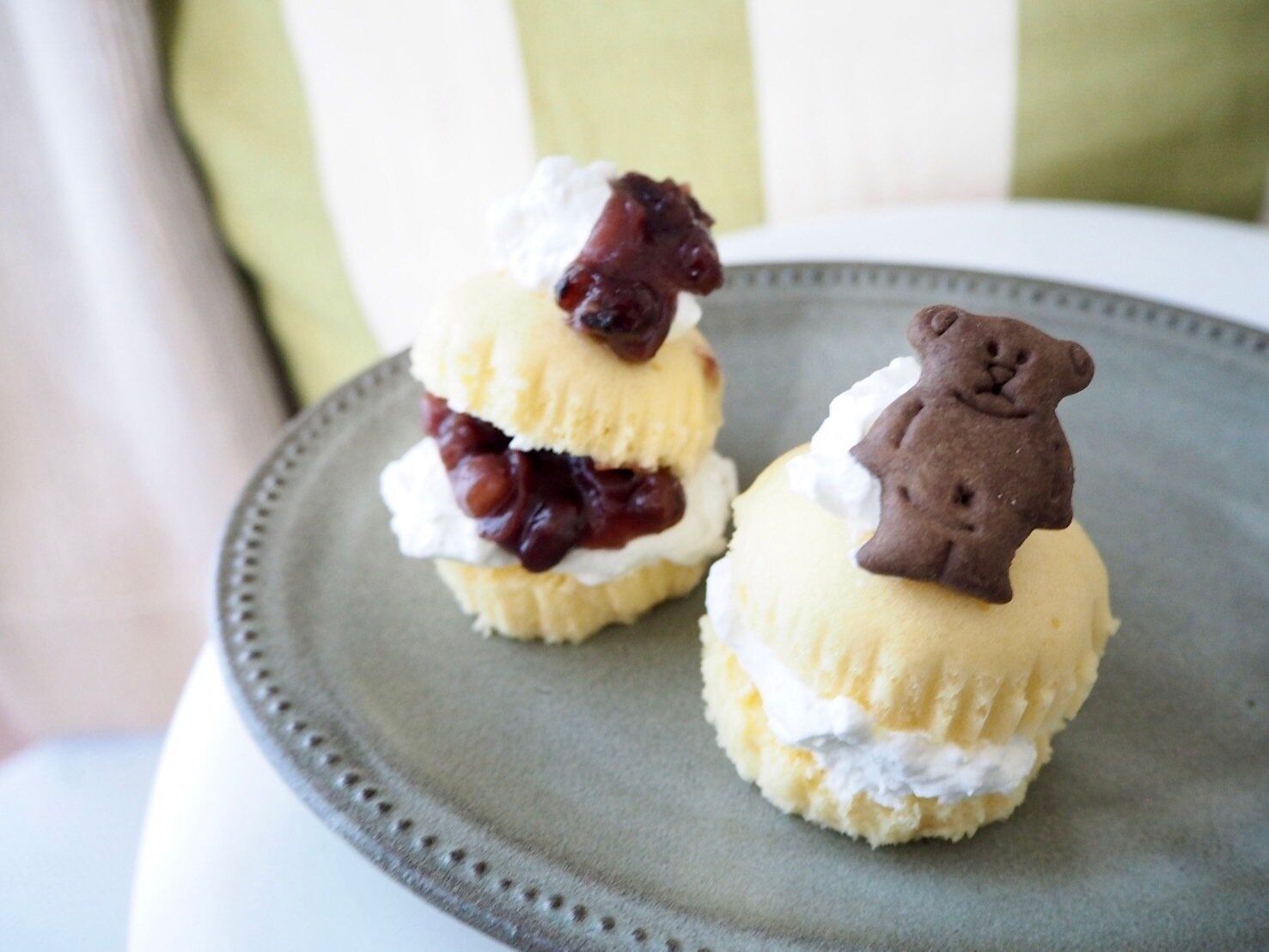 シャトレーゼ「北海道産小麦のたまご蒸しケーキ」アレンジ写真