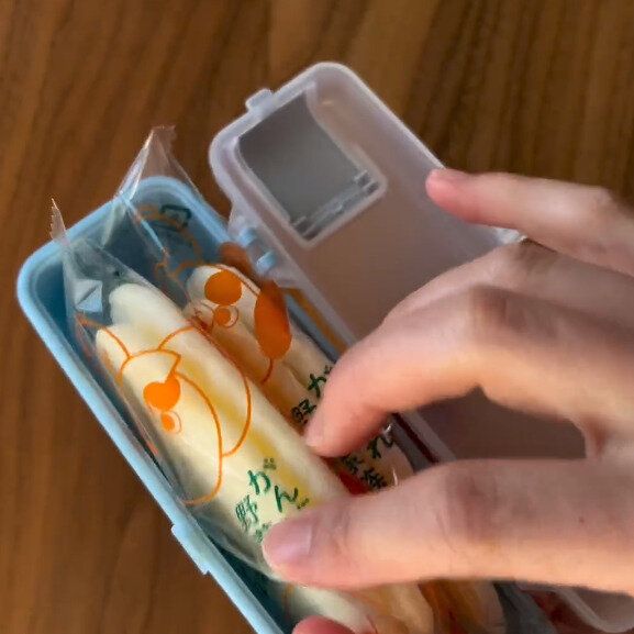 【セリア】割れずにスマート！おやつケース