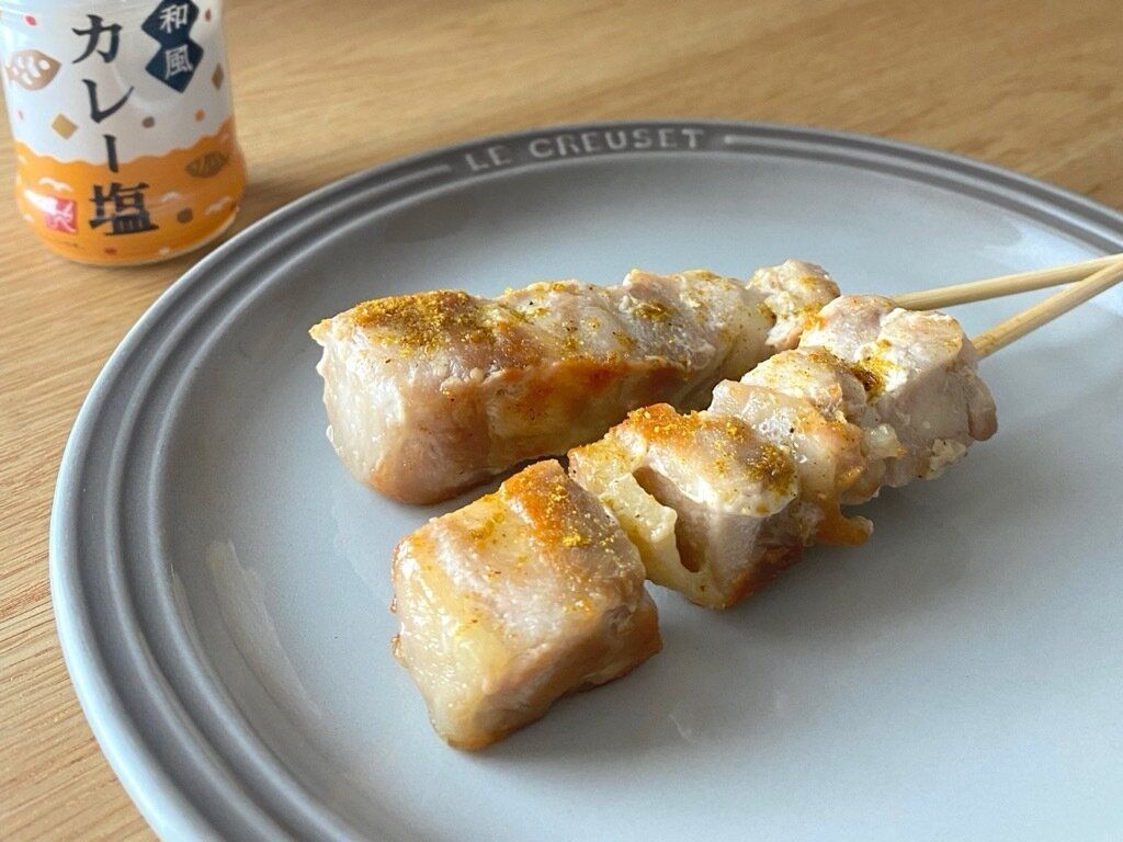 和風カレー塩で味付けした焼鳥