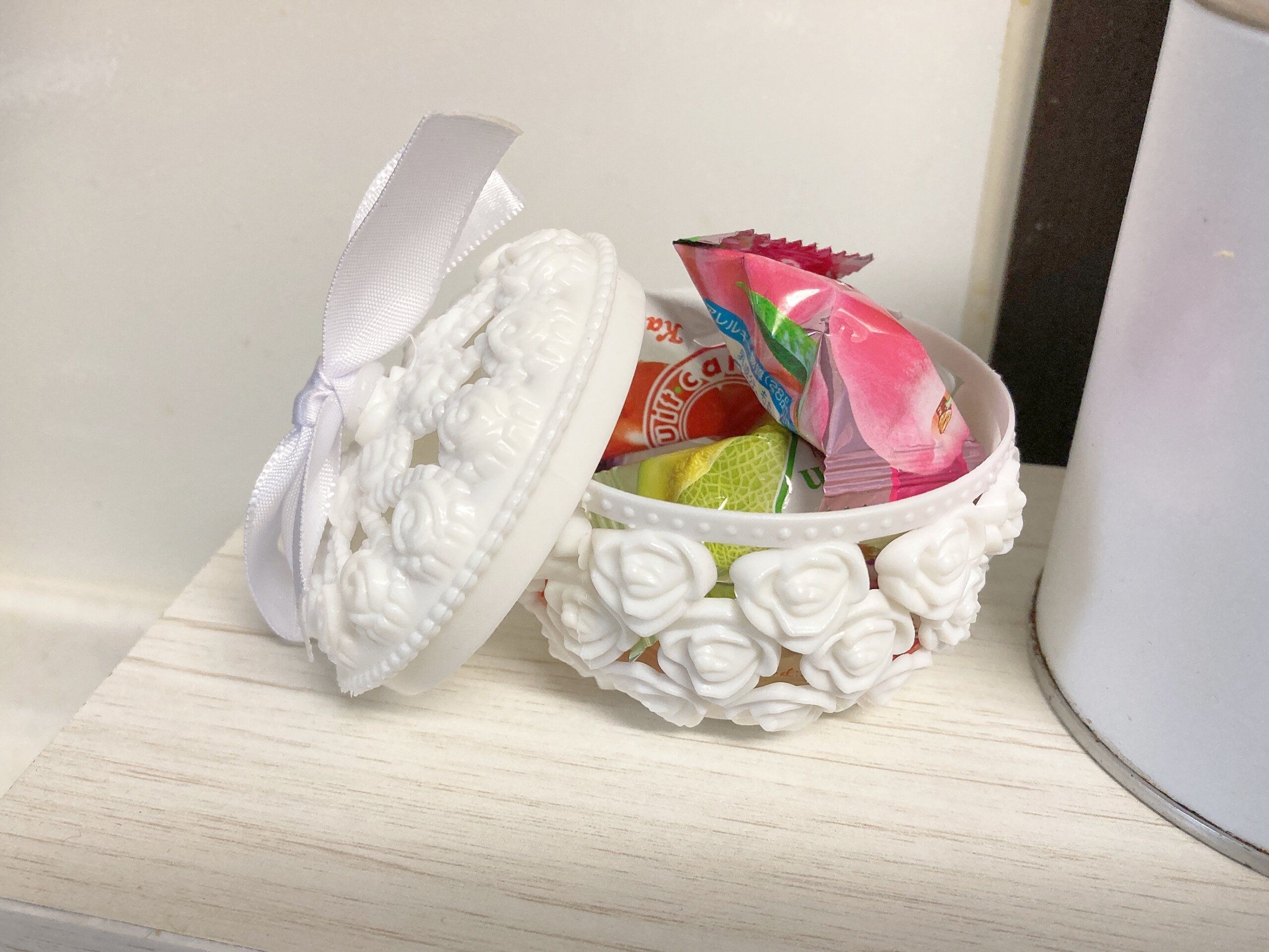 セリアインテリアポットローズ