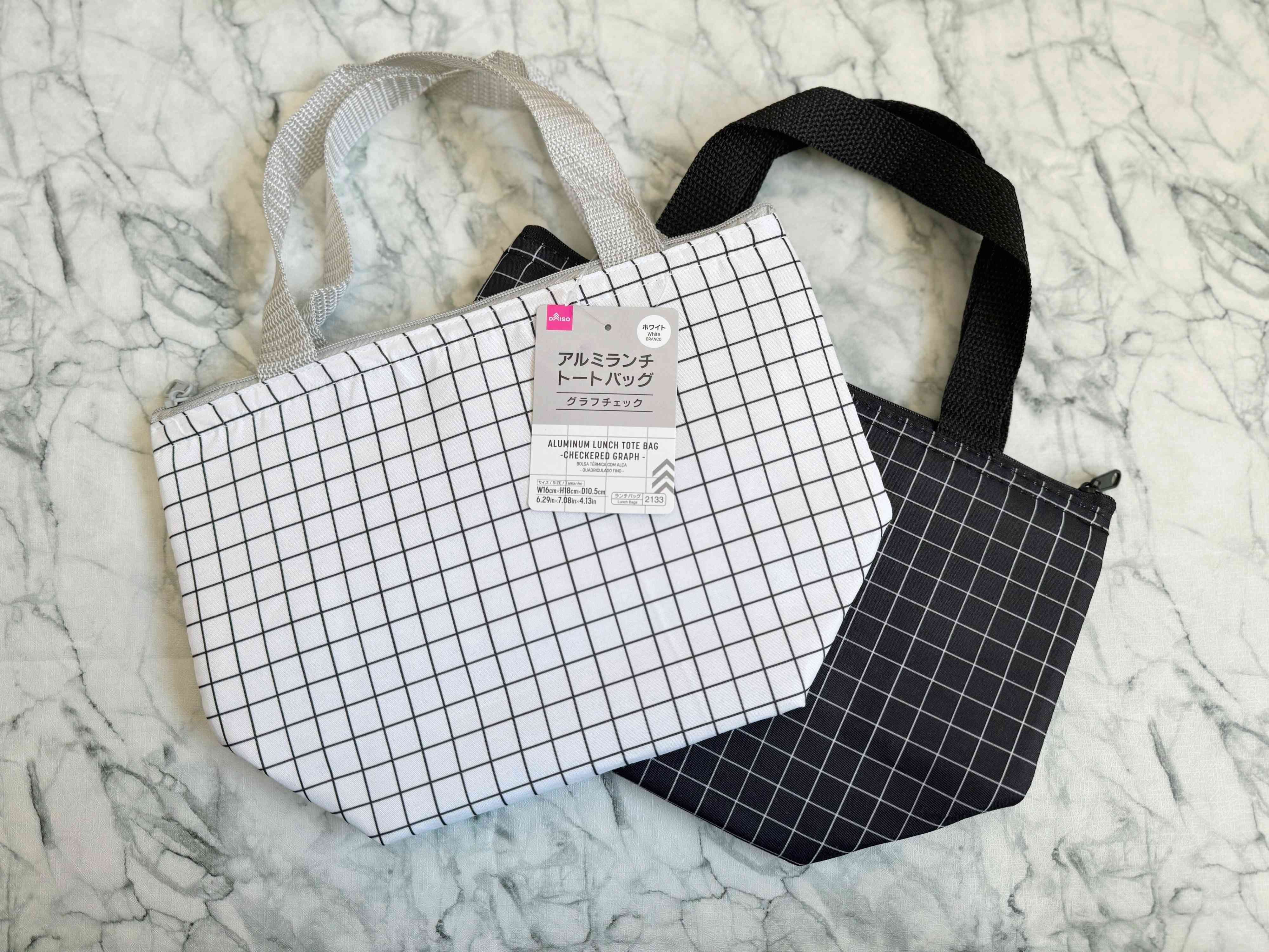 アルミランチトートバッグ(グラフチェック)