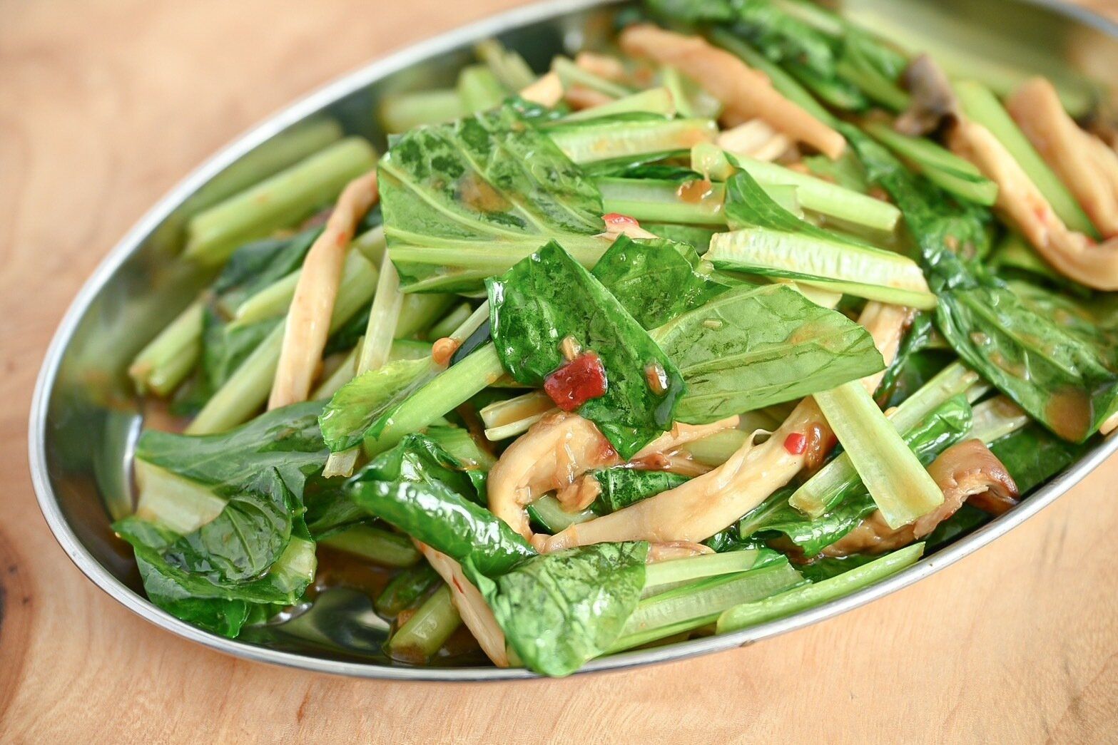 小松菜とエリンギの炒め物