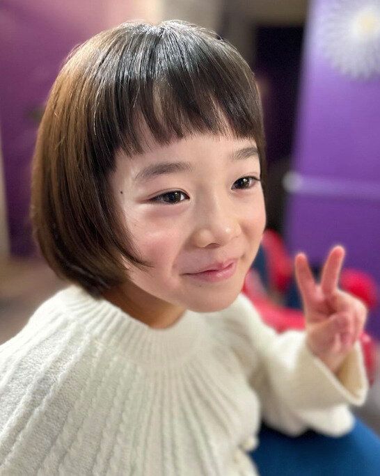 前上がりのカットラインで軽やかな印象！ショートボブ