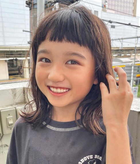 韓国風くびれデザインがキュート！ひし形ミディアム