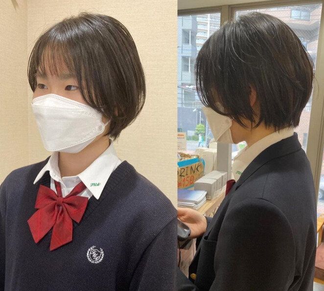 朝の時短が叶う！ナチュラル前下がりショート