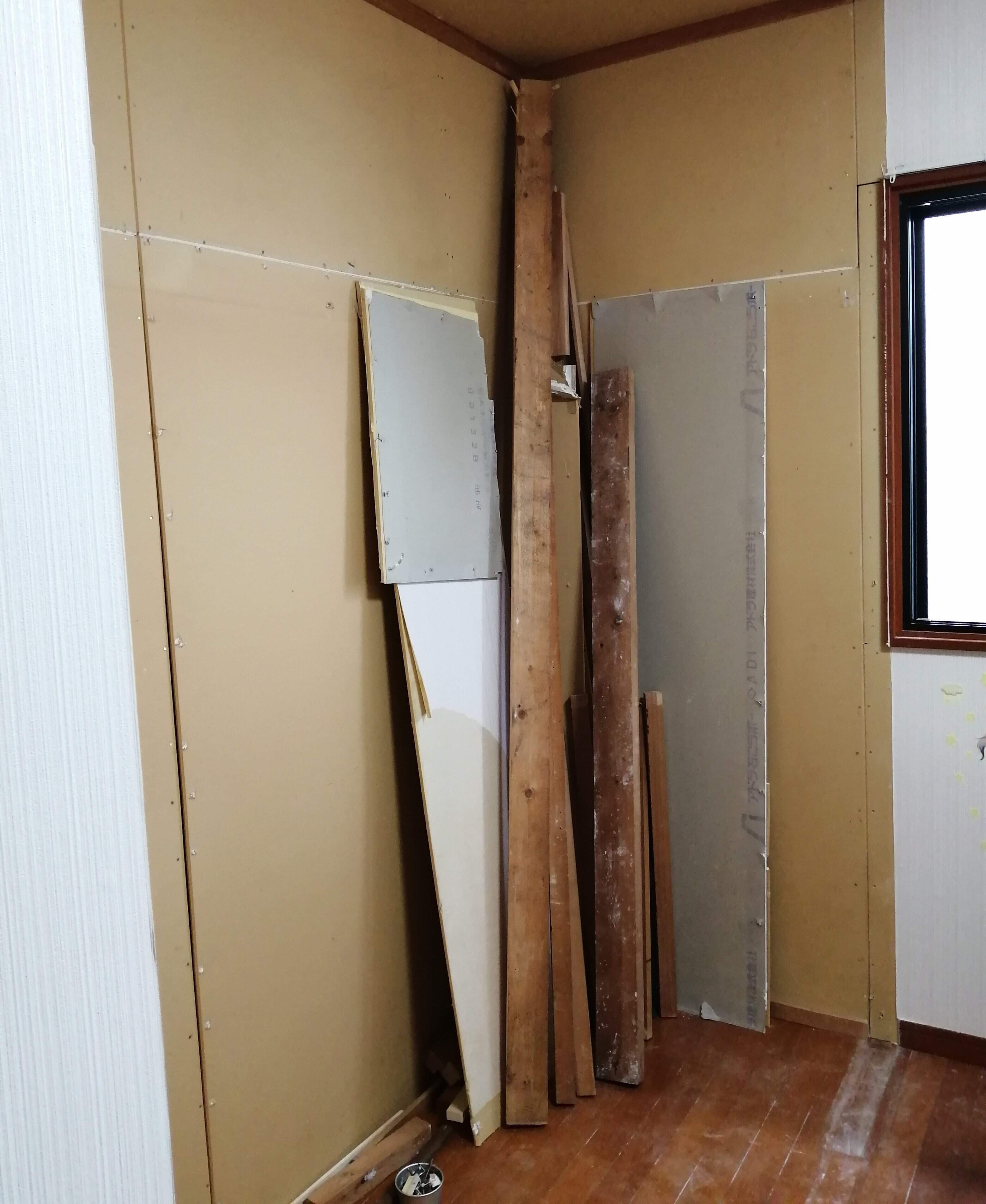 クローゼット解体