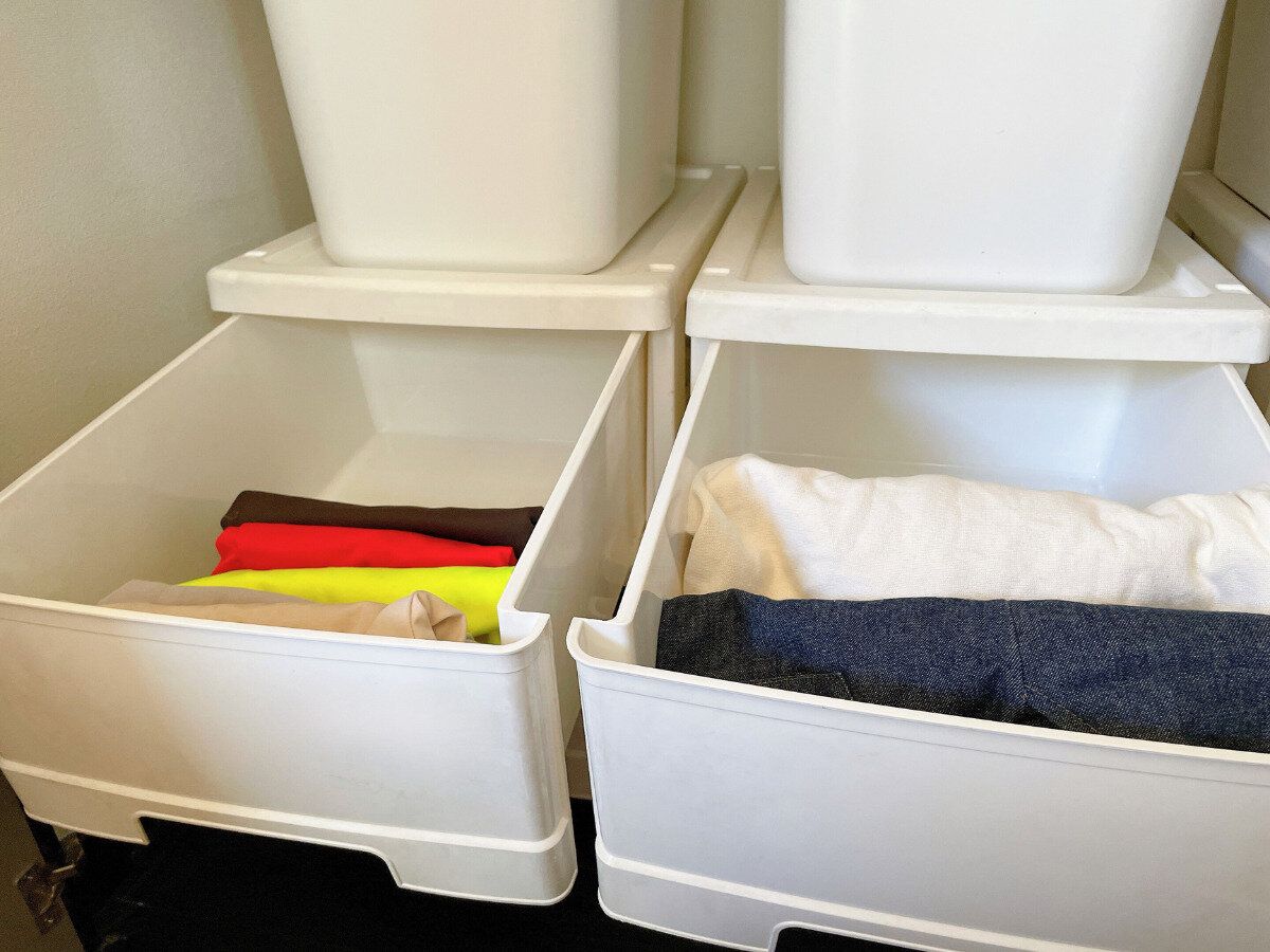 ミニマリストの衣類収納