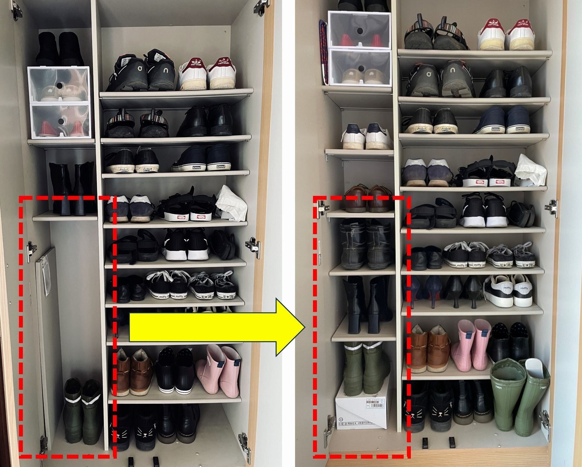 玄関の収納スペースを倍にする方法は?整理収納アドバイザーおすすめグッズ&アイデアを大公開