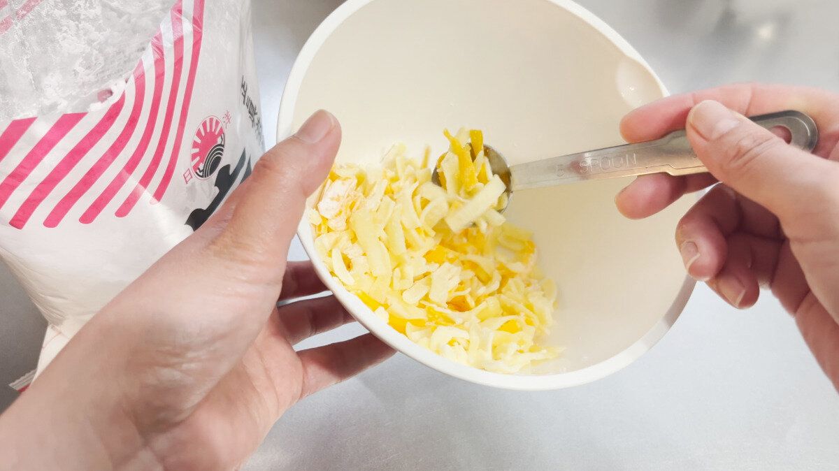 片栗粉をコーティングする