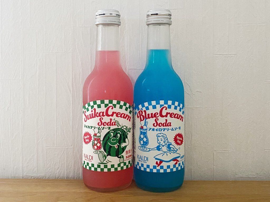 スイカクリームソーダ アオイロクリームソーダ