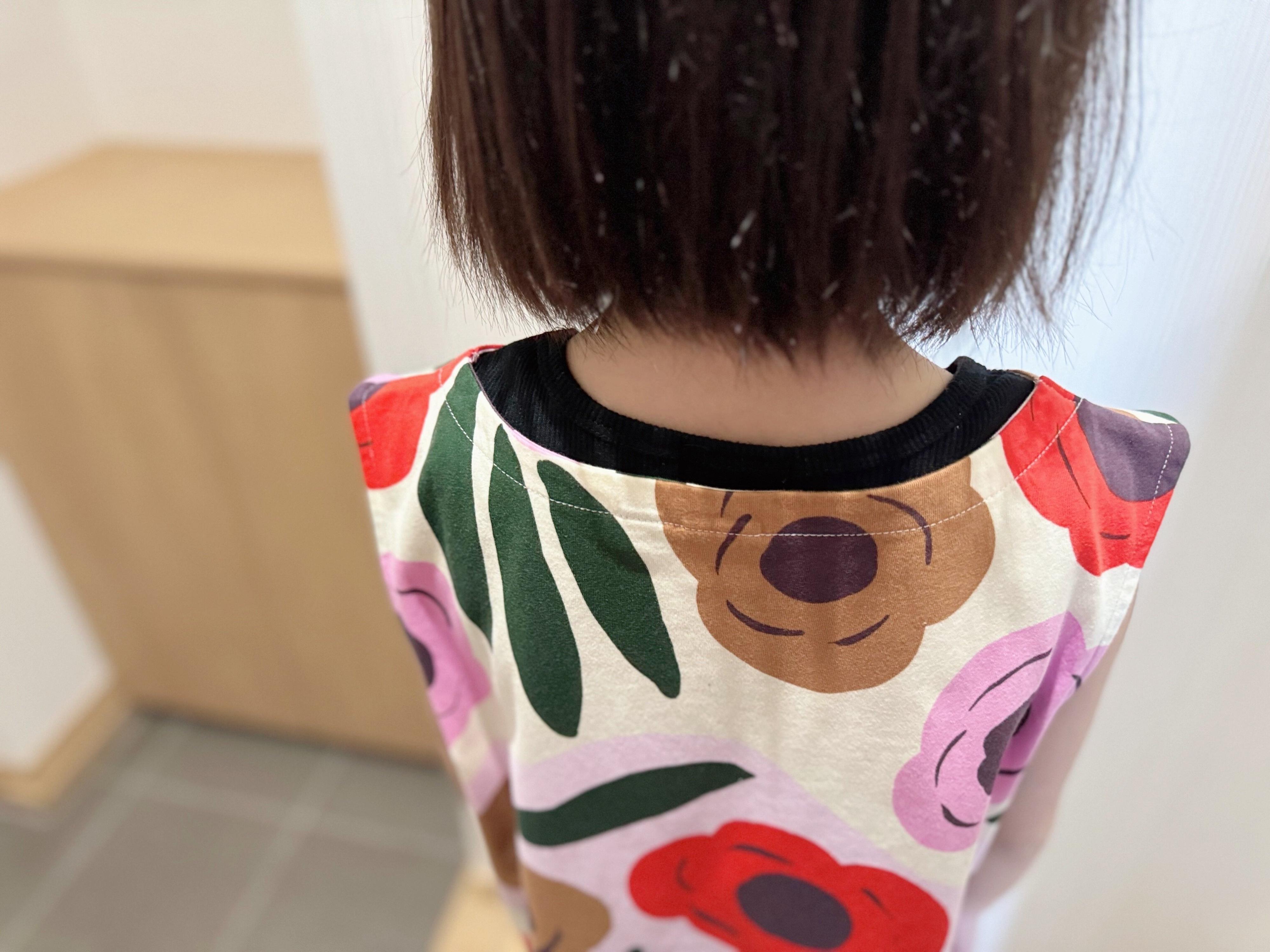 大人サイズを娘に着せてみた結果