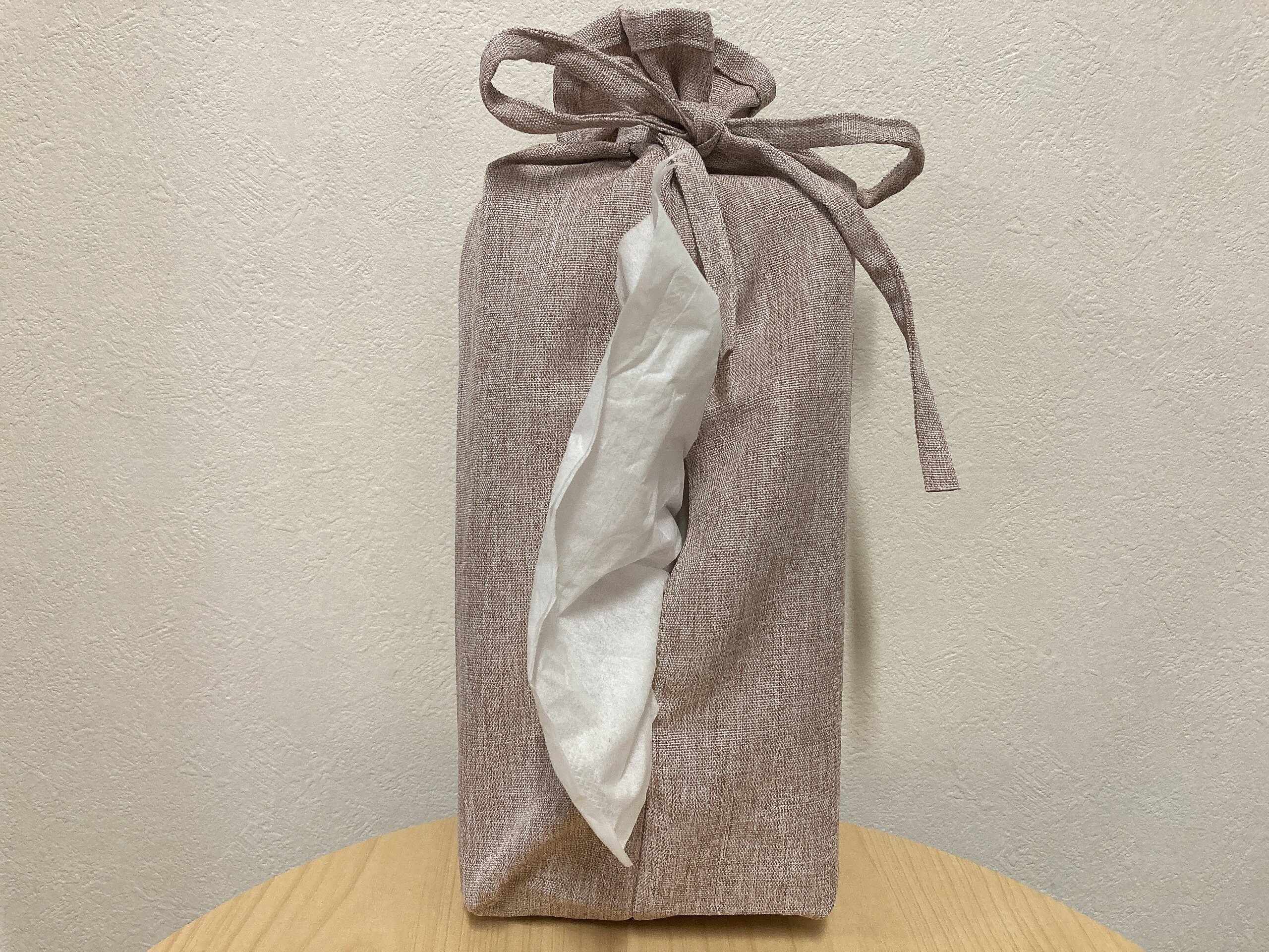 セリアティッシュボックスカバーひも付き