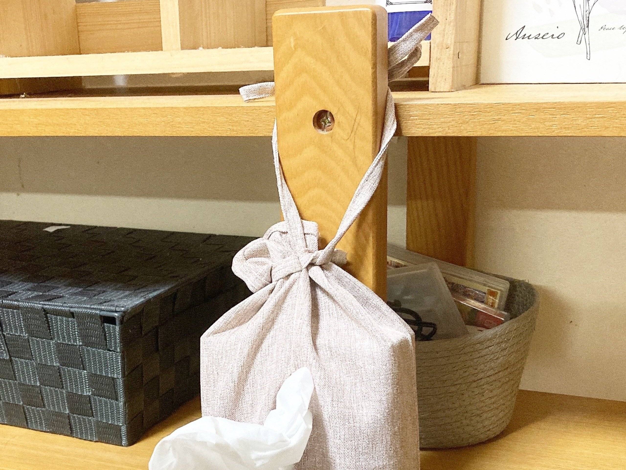 セリアティッシュボックスひも付き