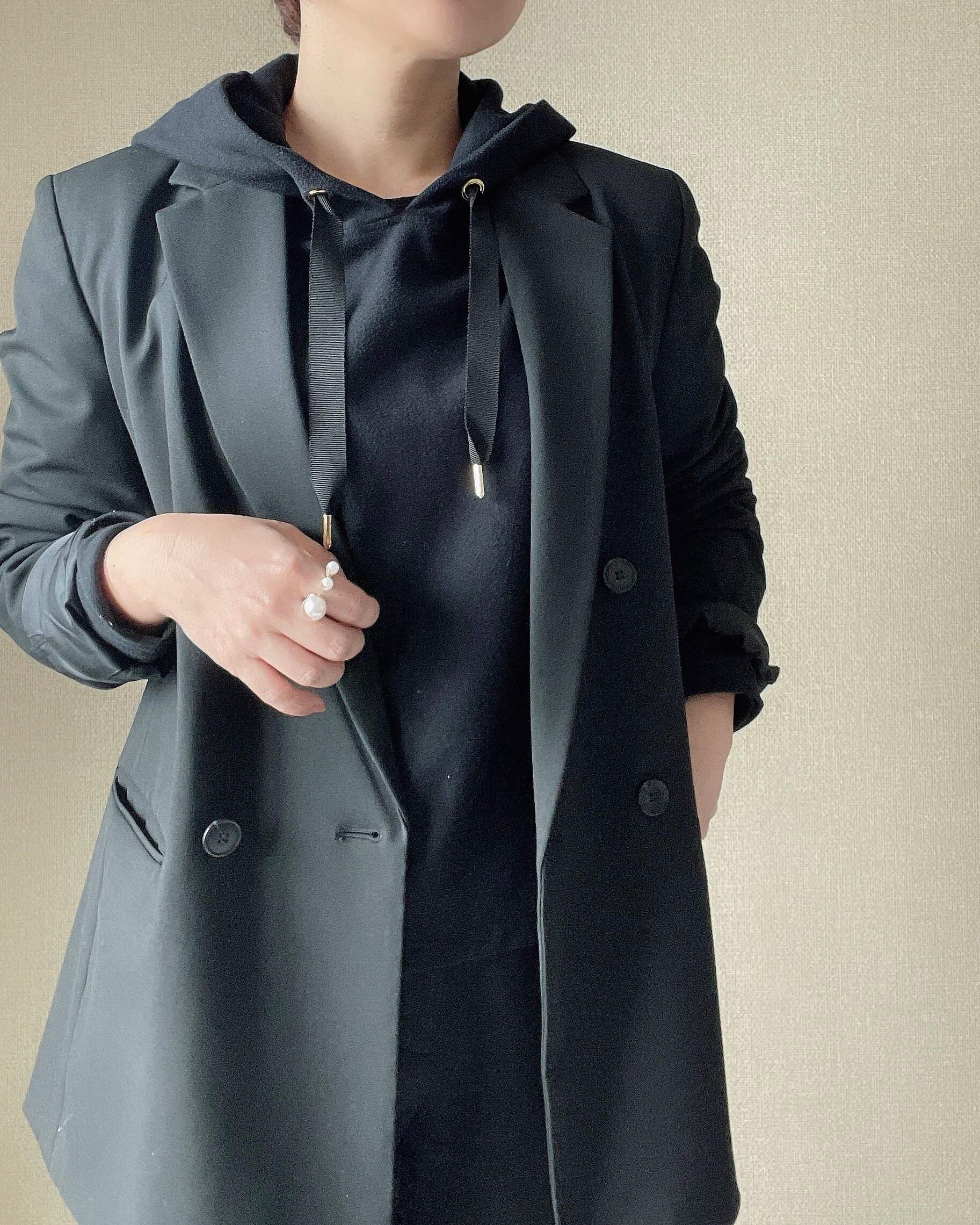 40代　カジュアルが手抜きに見える