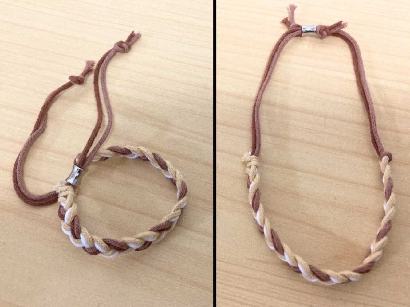ダイソー虫よけ編み込みブレスレット