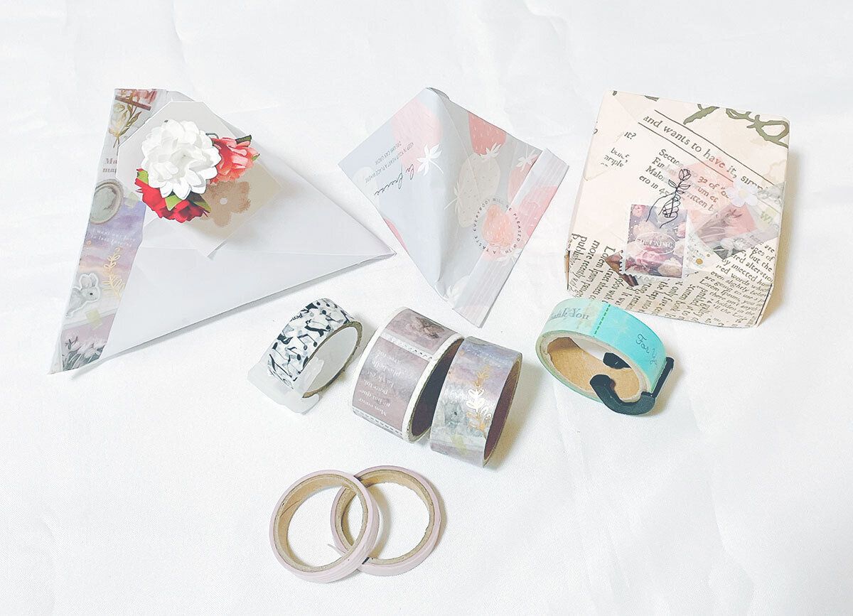 マスキングテープでデコレーション