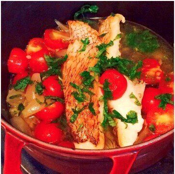 真鯛の切り身で!ストウブ鍋の簡単アクアパッツァ