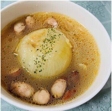 ストウブdeまるごと玉ねぎスープ