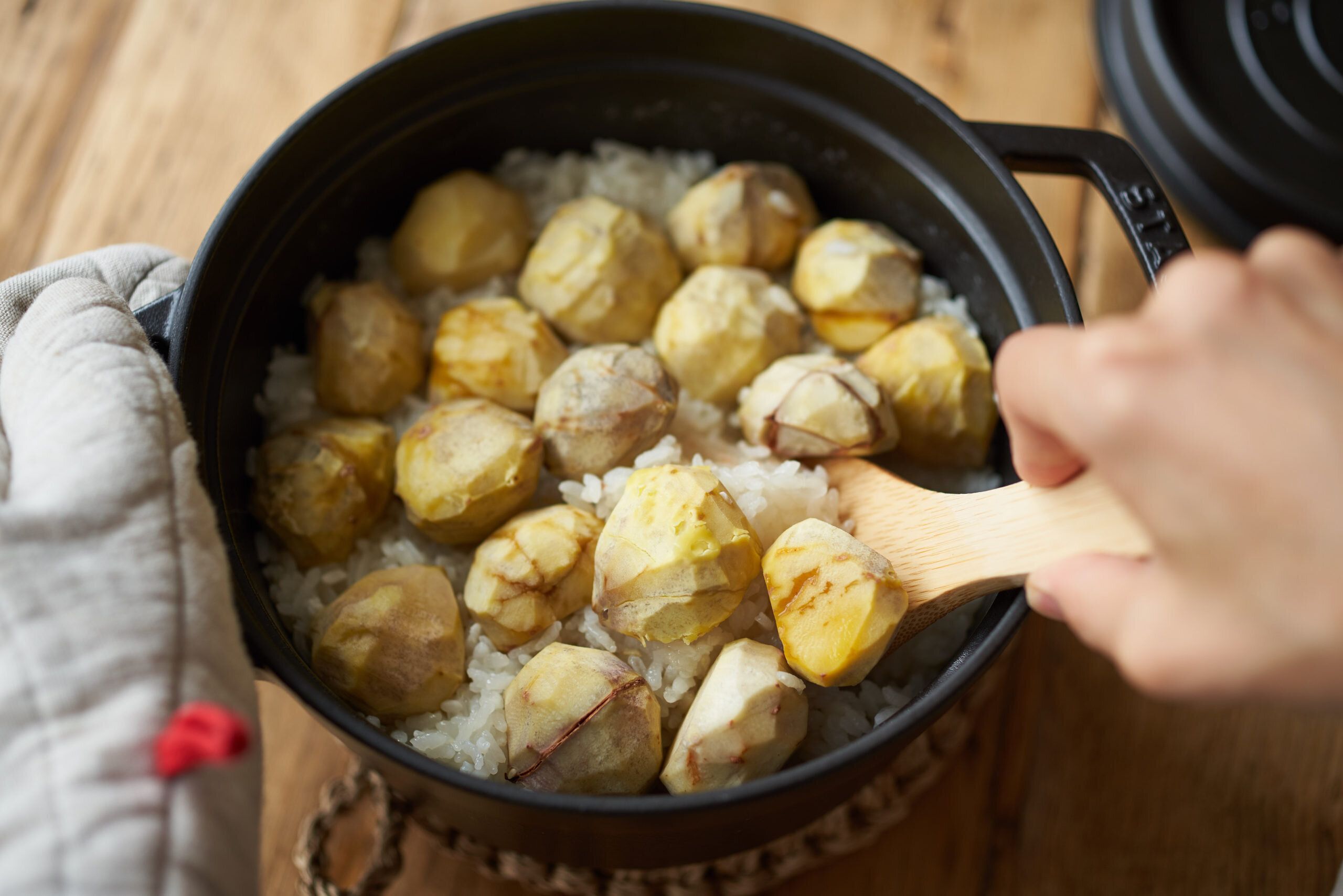 栗おこわのレシピ