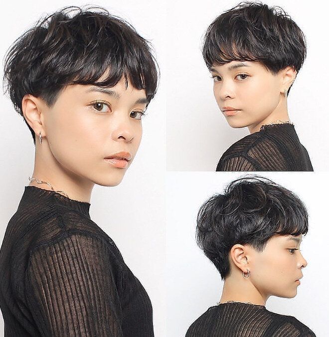 女性らしく華やかに!ツーブロックベリーショート