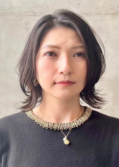 丸顔さんにおすすめ!ウルフボブ