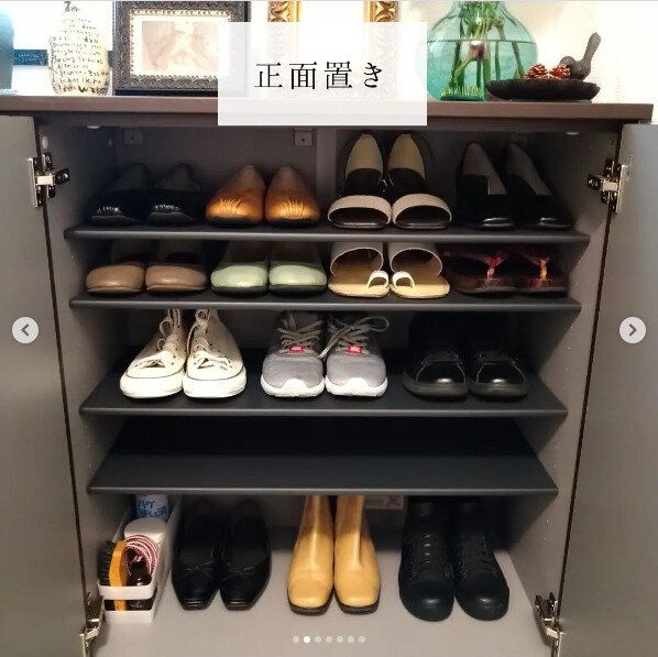 靴の置き方を工夫してすっきり整った下駄箱に