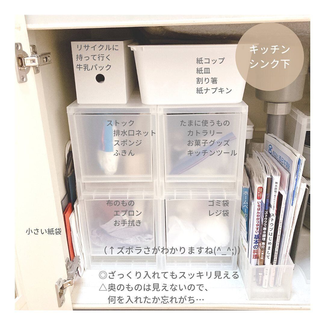 中身が見えやすい!「ポリプロピレン追加用ストッカー」