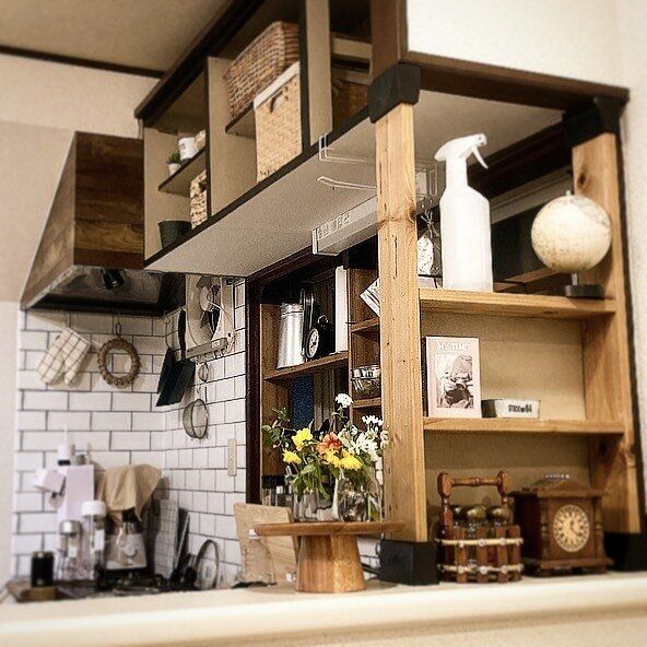 キッチンにちょい足しで収納力をアップ！