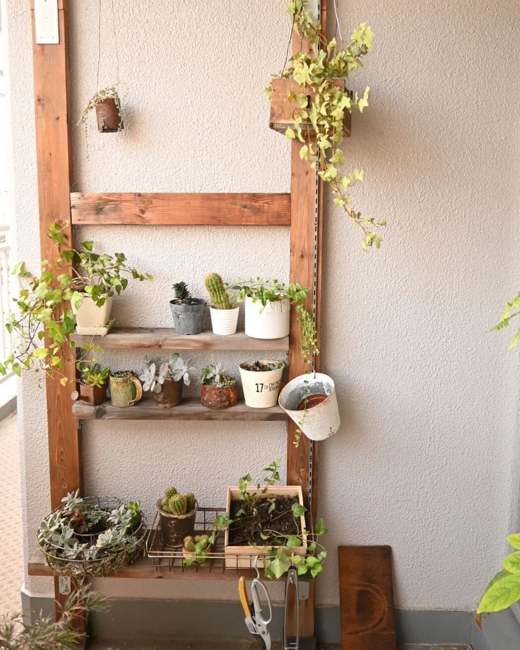 ベランダの観葉植物コーナーとしてもぴったり