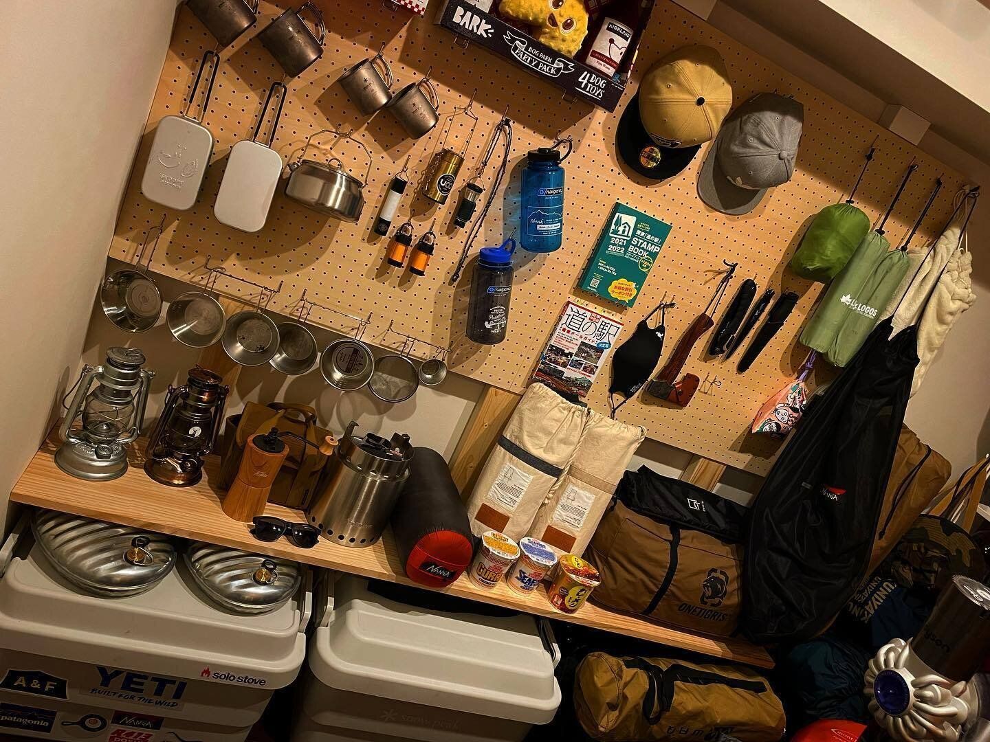 有孔ボードと合わせて見せる収納を叶える！