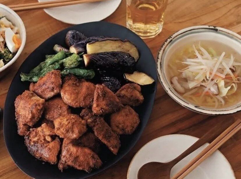 鶏胸肉のきなこから揚げ