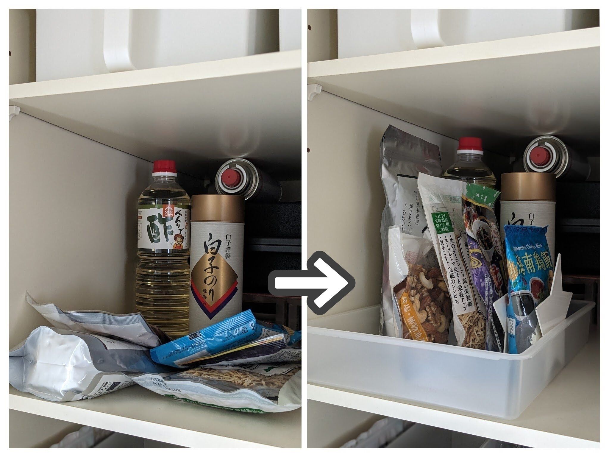 キッチン棚の中