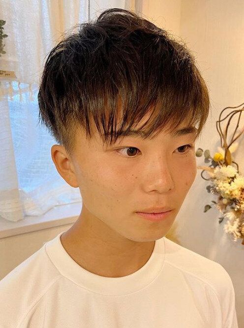 重軽シルエットでメリハリ!好感度ツーブロック