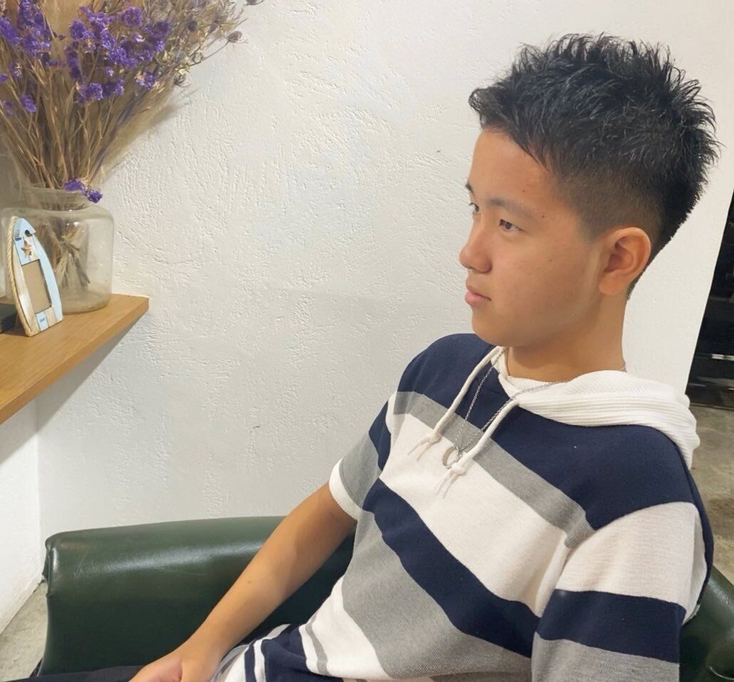 かっこいい高校生男子になれる!アップバングでさわやかさをアピール!