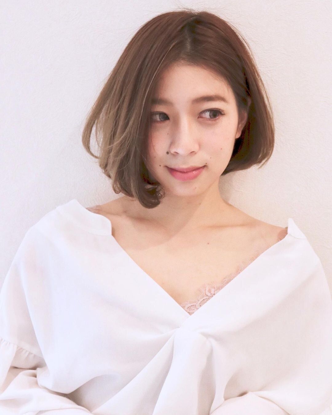 40代女性に似合うボブ!センターパートの上品ボブ