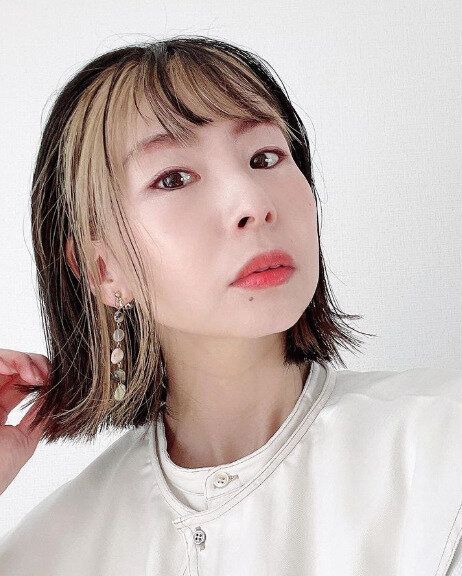 話題のフェイスフレーミングカラーで被らない!個性派ボブ