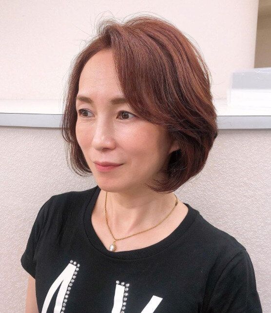 40代女性に似合うボブ。ボリュームアップが叶うエレガントボブ