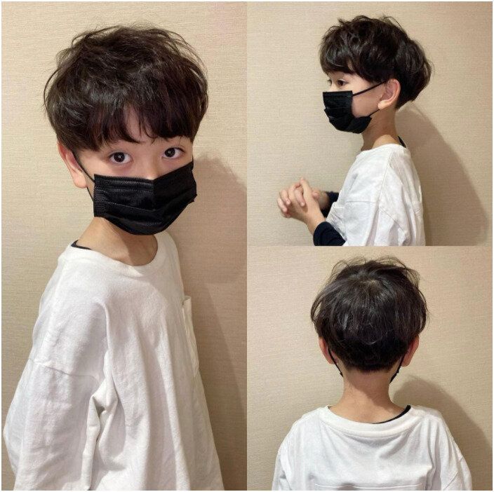 おしゃれ小学生男子の髪型・ヘアカタログ。毛先のソフトな動きが丁度いい!ラフなデザインのツーブロック