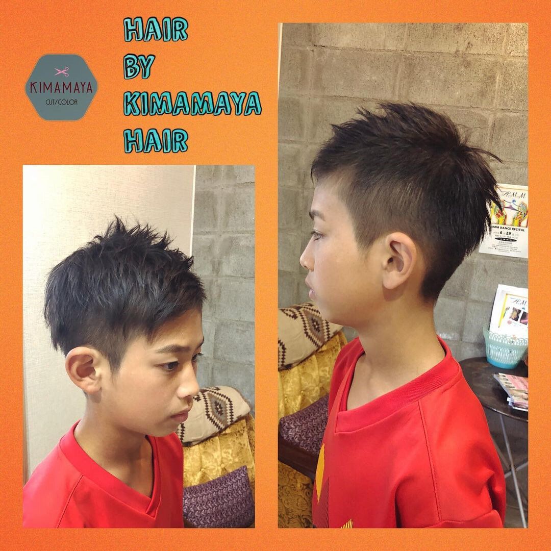 おしゃれ小学生男子の髪型・ヘアカタログ!かっこいい!アシメツーブロック