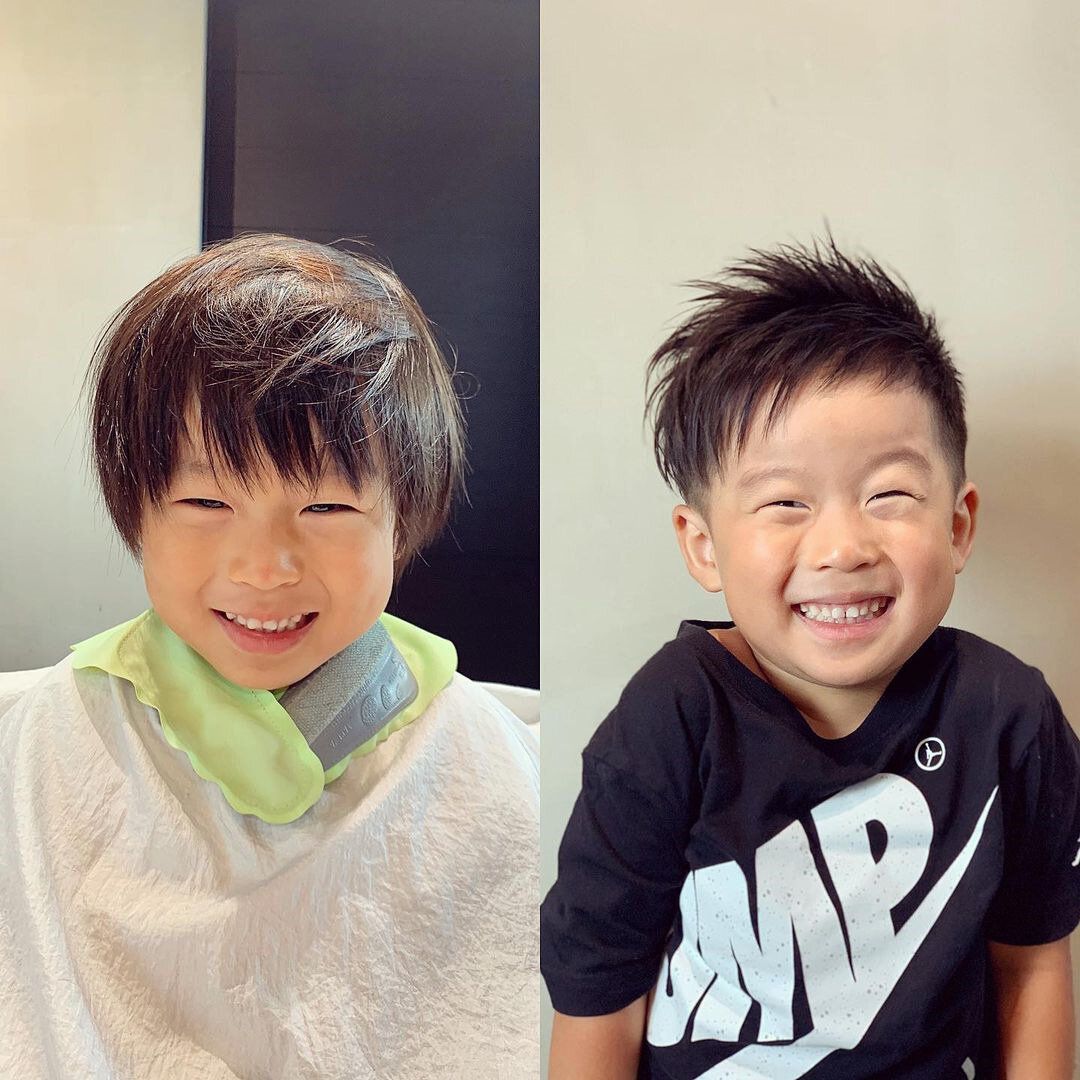 おしゃれ小学生男子の髪型・ヘアカタログ!ヤンチャなアシンメトリースタイル