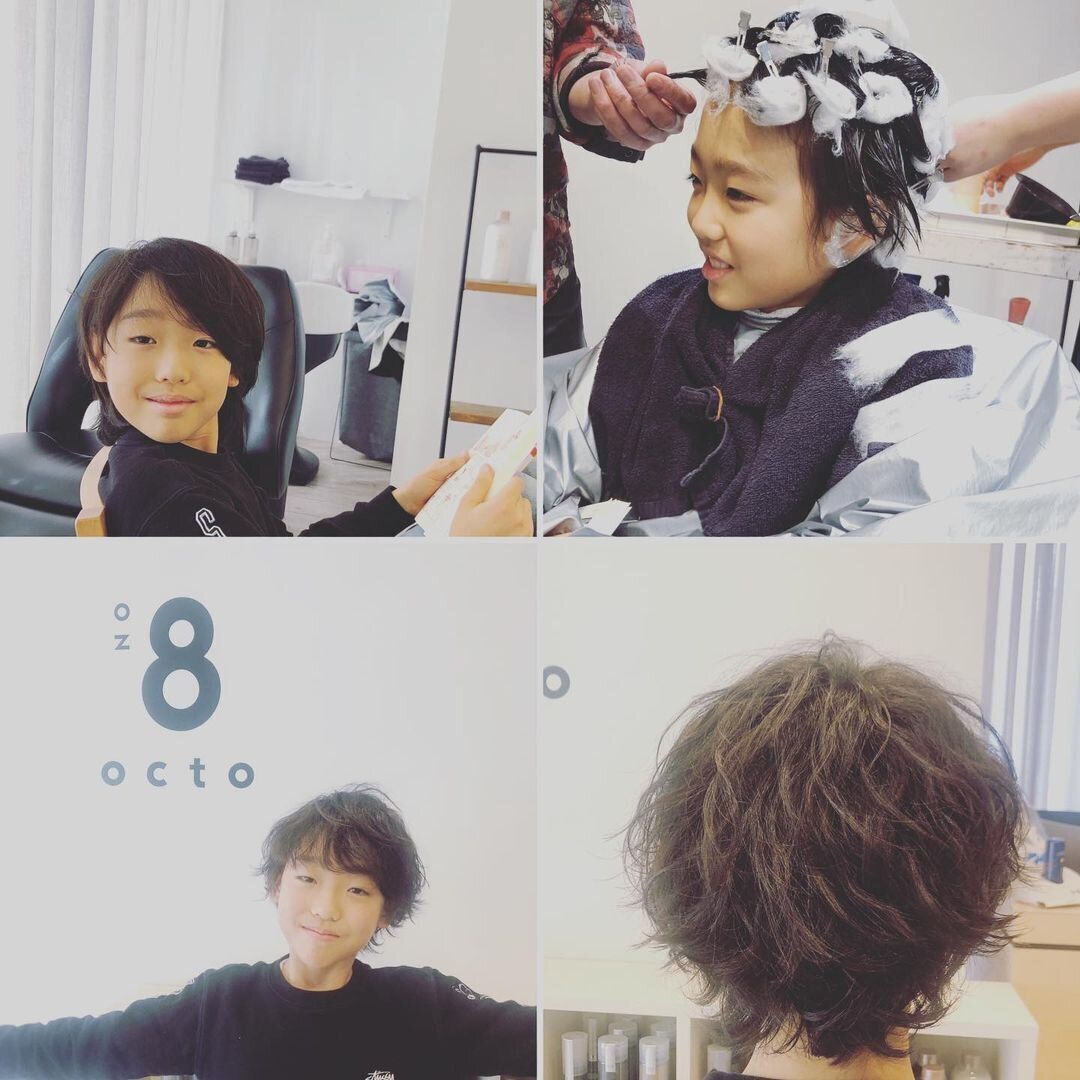 おしゃれ小学生男子の髪型・ヘアカタログ!小学生男子もパーマでおしゃれに!