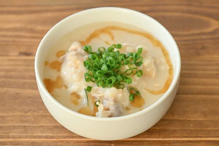 オートミールの鶏粥風