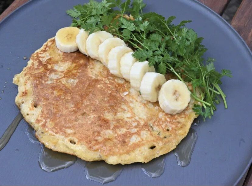 オートミールパンケーキのレシピ